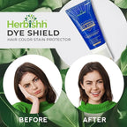 Herbishh Black 3 in 1 Hair Dye Shampoo 400 ML PPD + Hair Color Stain Protector – Dye Shield or Defender for Skin