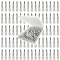 HiJeaton 90pcs Metal Duck Billed Hair Clips for Women Styling Sectioning, Silver Hair Pins for Long Hair, Alligator Curl Loc Clips for Thick Hair Roller, Salon, Bows DIY