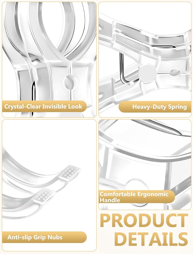12 Pack Clear Balloon Arch Clips, Spring Clamps - Image 3