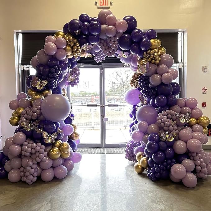 Purple Balloon Garland Arch Kit - Image 4