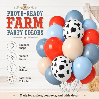 Red Blue Cow Balloons - Image 3