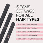 L'ANGE HAIR Le Duo Standard 360° Airflow Styler | 2-in-1 Curling Wand & Titanium Flat Iron Hair Straightener | Professional Hair Curler with Cooling Air Vents | Dual Voltage & Adjustable Temp (Black)