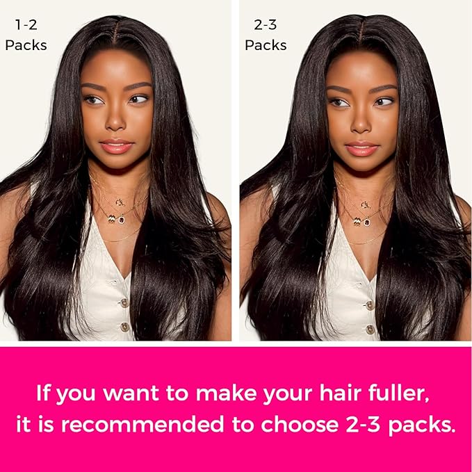 Lashey Seamless Clip in Hair Extensions Human Hair #2 Dark Brown Light Yaki Straight Clip in Extensions Real Human Hair 7pcs 110g 14 Inch PU Weft Natural Hair Extensions for Women