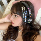 Star Hair Clips Snap Hair Barrettes Non Slip Star Hair Accessories Multiple Colors Metal Hair Clips for Girls Women -30 PCS 1.18"