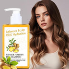 Soelegant Ginger Shampoo – Oil Control & Anti Hair Loss | Deep Cleanse & Scalp Care with Ginger Root Extract & Herbal Leaves | Anti Dandruff, Nourish & Volumizing for Men & Women, 10.144 FL OZ
