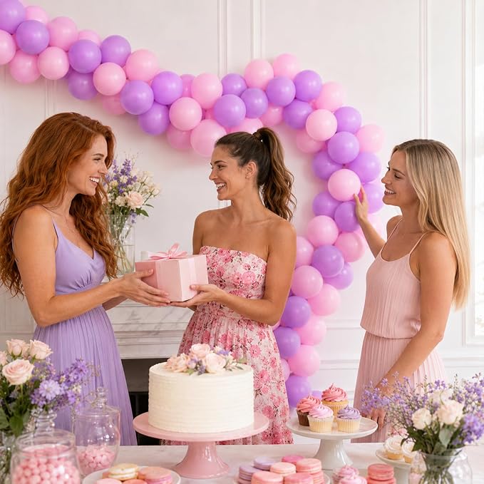 Pink Purple Link Balloons - Image 4