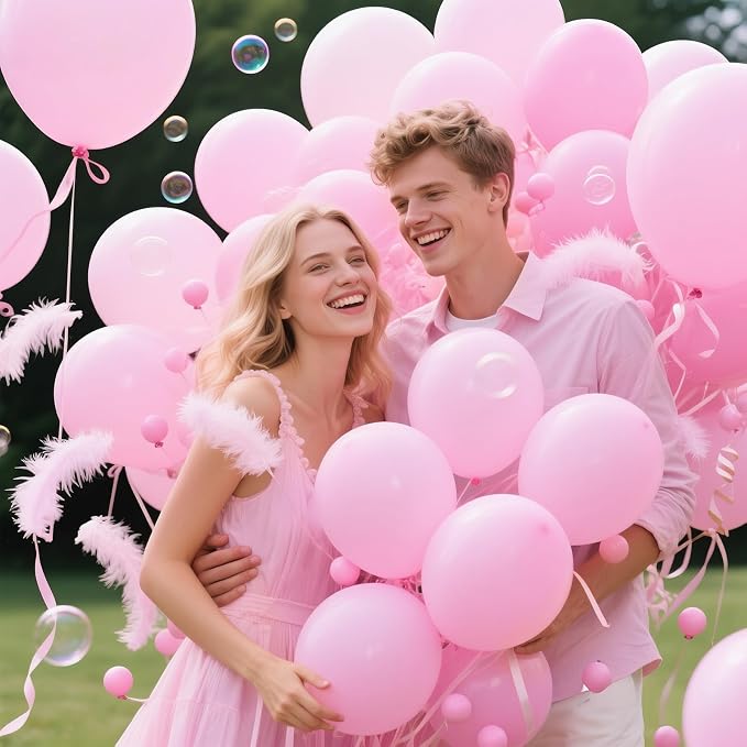 200pcs Light Pink Balloons 5 Inch, Small Mini Latex Balloons - Image 4