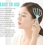 Seddy Scalp Massager, Portable Hand Held SPA Head, Neck, & Body Massager for Deep Relaxation & Stress Reduction- Stimulates Blood Circulation in The Head to Promote Hair Growth. (2 Pack) (Blue)(Pink)