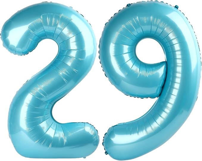 Pearl Blue 29 Number Balloon by Upgesy