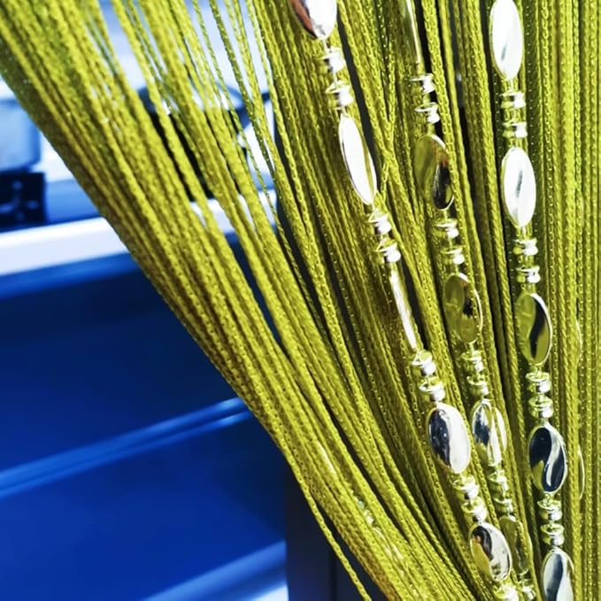 ave split 100cmX200cm Decorative Door String Curtain Beads Wall Panel Fringe by avesplit