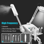 Professional 4in1 Ozone Face Steamer for Deep Hydration with Magnifying Lamp, High Frequency Galvanic for Beauty Spa Shop