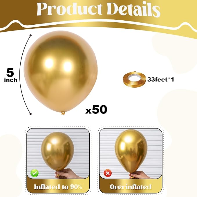 Gold Balloons - Image 3