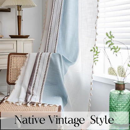 Sutuo Home Boho Curtains 63 inches - Image 3