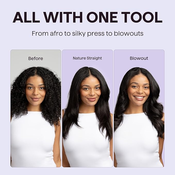 Wavytalk Blowout Boost Thermal Brush, 1.5 inch Heated Round Brush for Blowout Look, Negative Ion Technology, Ceramic Tourmaline, 5 Temperature Settings, Christmas Limited Edition