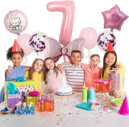 Cartoon Party Balloons, Cute Number 7 Balloon - Image 4