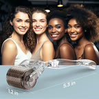 Derma Roller 0.30mm Titanium 192 Micro Needles Face Beard Dermal Roller (Crystal)
