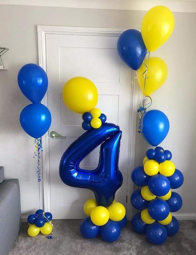 Blue and Yellow Balloons, Latex Balloons - Image 5