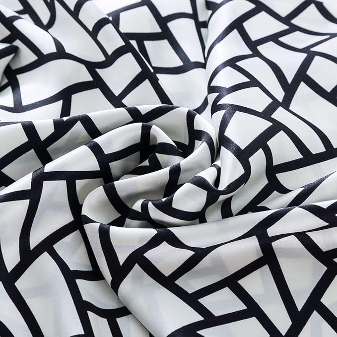 SLPBABY Silk Pillowcase for Hair and Skin with Hidden Zipper Print (King, Pattern25)