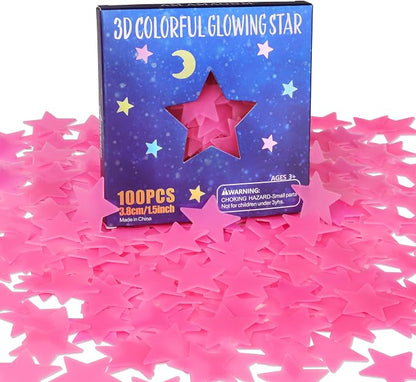AM AMAONM 100pcs Glow in The Dark Luminous Stars Fluorescent Noctilucent by AMAMAONM