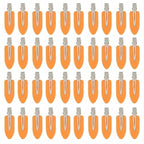 No Crease Hair Clips Makeup Pin Curl Clip Bulk 40Pcs Multicolor No Bend Dent Bang Creaseless Hair Clips for Makeup Application Bangs Hairpin Setting Pins Clip for Women Styling (Orange)