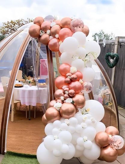Rose Gold Balloon Garland Arch Kit, Women Birthday Party Decor | 134 Pcs Rose - Image 5