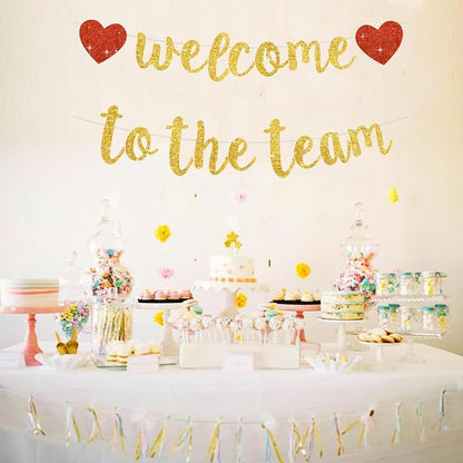 BEISHIDA Welcome to The Team Banner, NO DIY, Office Party Decorations - Image 5