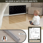 Area Floor Mat for Under High Chair, 4'×6' Transparent No Slip Waterproof Vinyl Area Rug for Home, Spill Resistant Hard Floor Protector Cover for Kitchen, Easy Clean Splat Mat