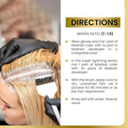 MOEHAIR Hair Coloring Kit | 9NN Permanent Hair Color (Very Light Blonde Intense), 20 Volume Developer 6%, Coloring Brush, Gloves & Mixing Bowl| Keratin Infused Color | Gray Coverage | Adds Shines