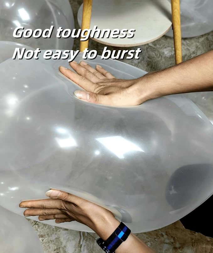 90 Pack Clear Balloons 18 Inch Clear Balloon - Image 3