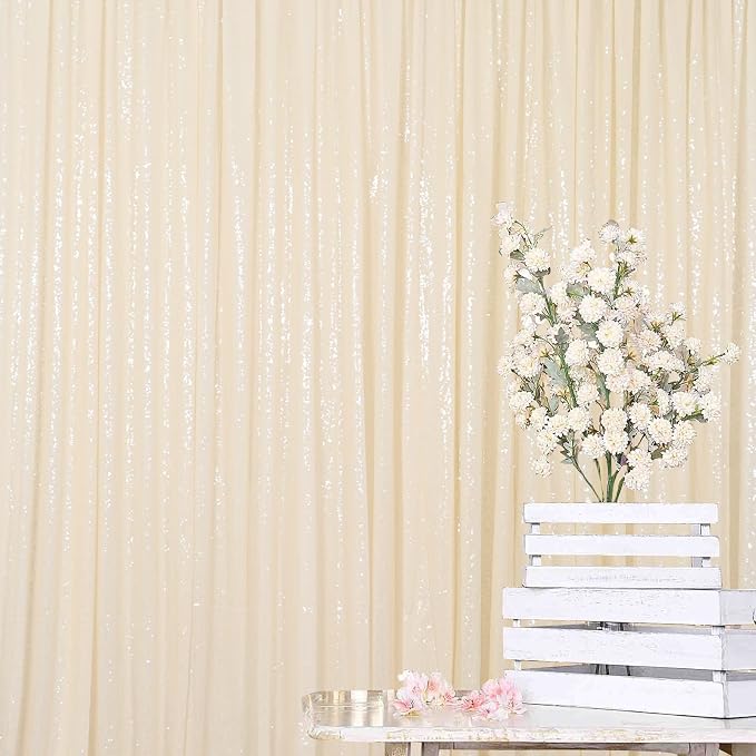 ShinyBeauty Sequin Fabric Backdrop 4FTx7FT by ShinyBeauty