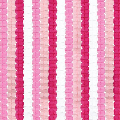 Rose-Red Pink-White Party-Decorations Streamers Garland - 157Ft Four-Leaf - Image 2