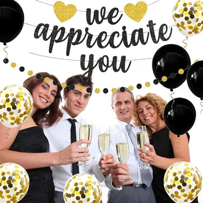 We Appreciate You Banner Thank You Party Decoration Supplies Employee - Image 8