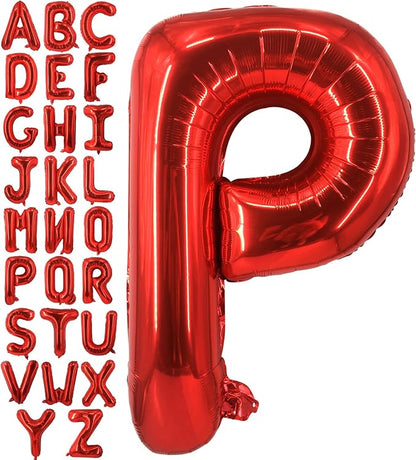 Lovoir 40 Inch Large Red Letter P Balloons Big Size Jumbo Mylar Foil Helium by Lovoir