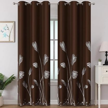 Brown Blackout Curtains for Living Room 84 Inch Length 2 Panels Set, Room by ESTELARTEXTILER