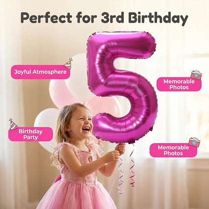 YPSelected 32 Inch Large Foil Helium Number Balloon Birthday Wedding Party 0-9 - Image 3