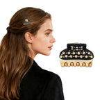 2026 Premium Durable Hair Claw Clip for Women, Original Italian Designed Strong Grip Hair Clips for Normal Fine Thin Hair, No Slip Jaw Clips with Gift Box for Christmas Birthday Girls, 1.2 Inch Black