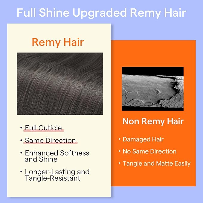 Full Shine Real Human Hair Extensions Clip ins Soft Black Clip on Extensions Human Hair Natural Black Tea 10 Inch 95 G 7 Pcs