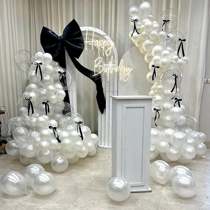 Pearl White Balloons, for Girl Wedding Bridal Shower Birthday Party Decoration - Image 6