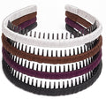 STHUAHE4PC Multicolor Protection Resin Teeth Comb Hair Hoop Hairband Headband Hair Accessories for female by Beauty hair (black+brown+Purple+grey)