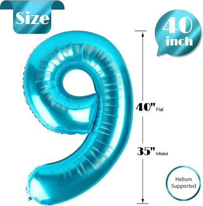 LightBlue 9 Balloon - Image 5