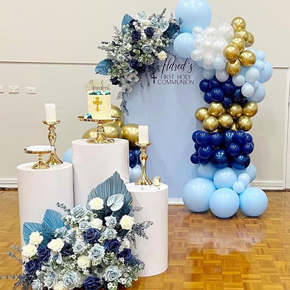 Navy Blue Gold Balloon - Image 5