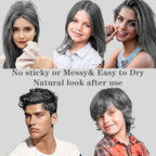 Silver Gray Hair Color Wax, Temporary Washable Hair Color Dye for Kids, Temporary Dye Wax Natural Hairstyle Cream Hair Pomades for Women & Men Party Cosplay Halloween