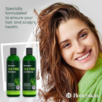 Tea Tree & Honey Shampoo & Conditioner Set - Dandruff Treatment With Organic Tea Tree Oil - Itchy Scalp Treatment for Women & Men - Sulfate and Paraben Free With Manuka Honey Aloe Vera & Coconut (8oz)