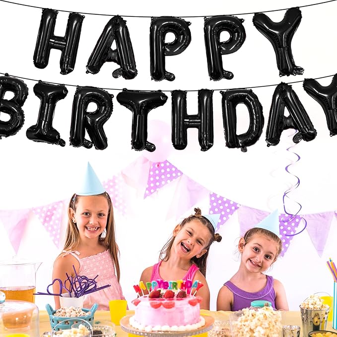 65 Pcs 16 Inches Happy Birthday and 2 Sets A-Z Letter Balloons, DIY Custom - Image 4