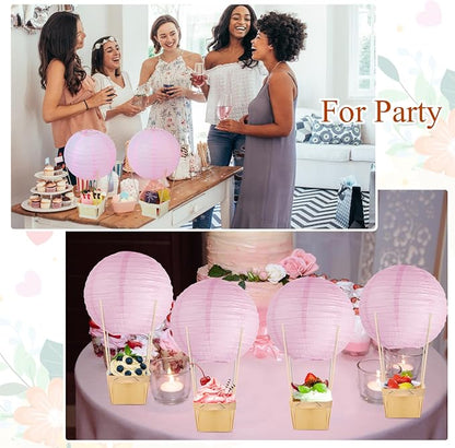 24 Set Hot Air Balloon Table Centerpieces Baby Shower Party Decoration Paper - Image 5