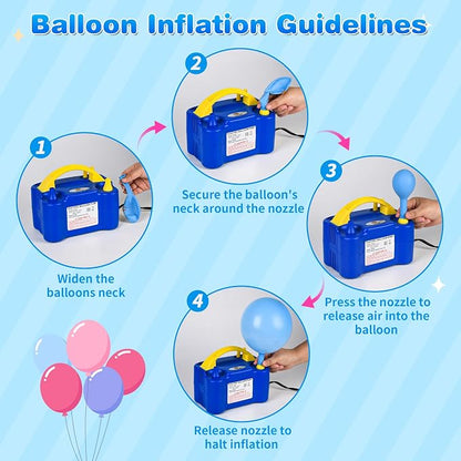 Balloon Pump Electric Portable Dual Nozzle | Air Pump - Image 5
