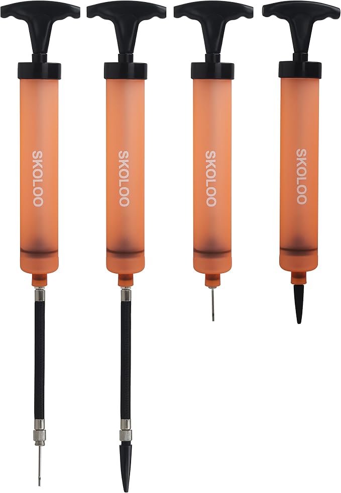 SKOLOO 10" Portable Hand Air Ball Pump Inflator Kit - Image 9