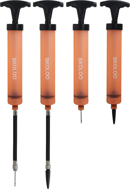 SKOLOO 10" Portable Hand Air Ball Pump Inflator Kit - Image 9