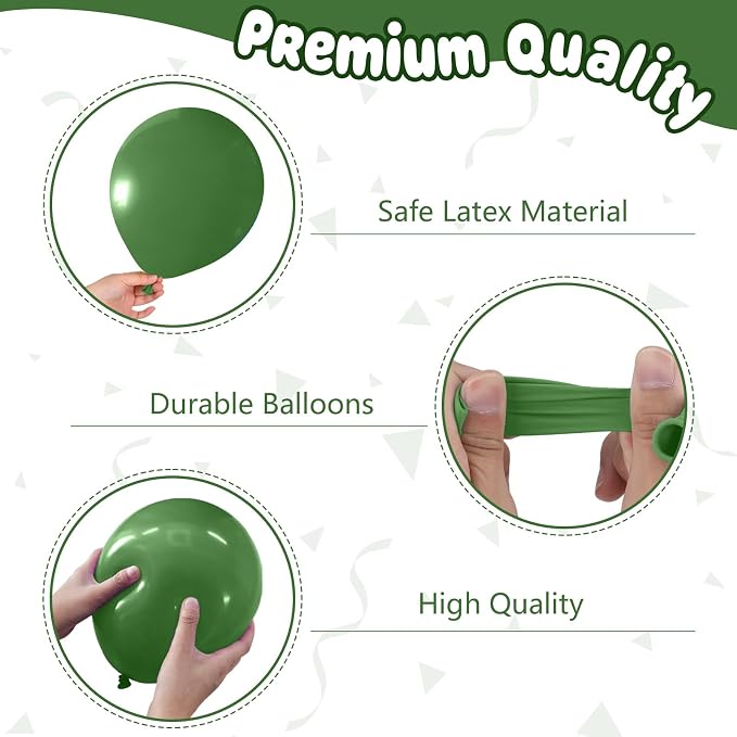 Green and Gold Balloons, 12 Inch Graduation Balloons Printed 2026, You DID IT - Image 3