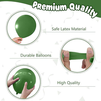 Green and Gold Balloons, 12 Inch Graduation Balloons Printed 2026, You DID IT - Image 3
